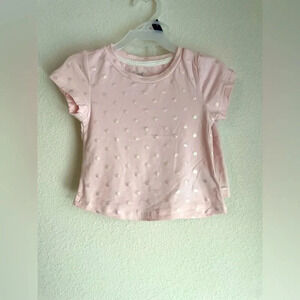 Sweet dreams toddler girl short sleeve pink polka dot pajama set size 4T